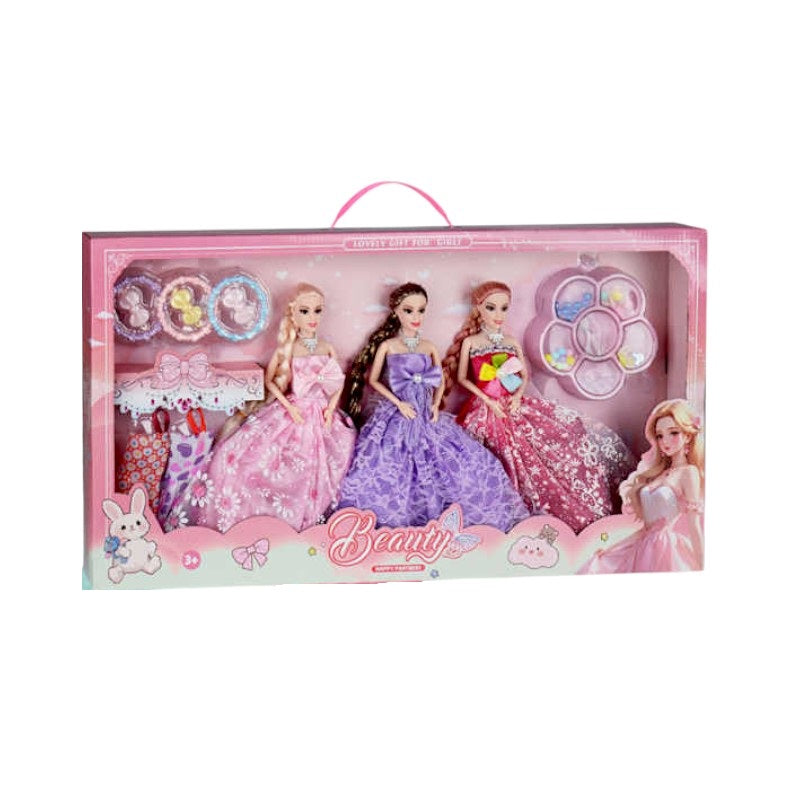 Σετ κούκλες με αξεσουάρ ομορφιάς - MY3204E - 917469