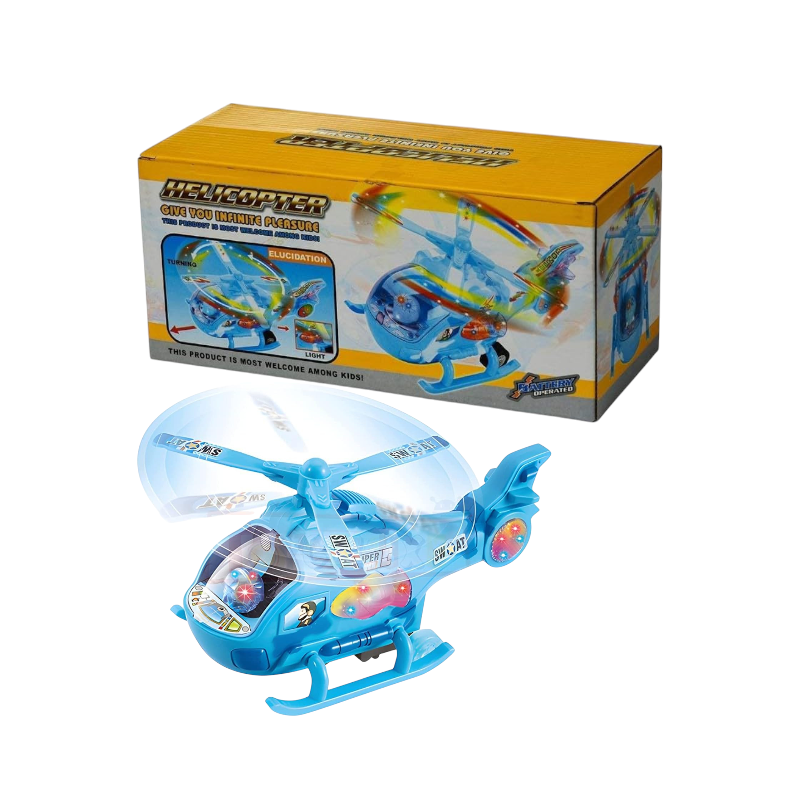 Electronic helicopter with lighting - 2268 - 922216