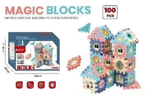 DIY construction set with bricks - 2067 - 100pcs - 922217
