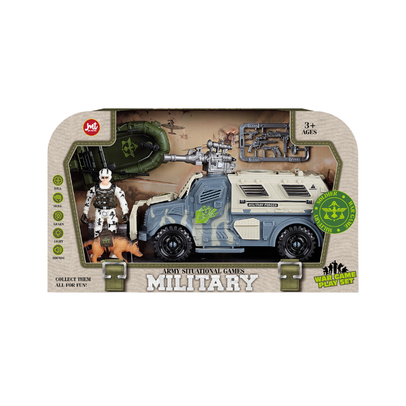 Military vehicle set with accessories - F5-6 - 922286