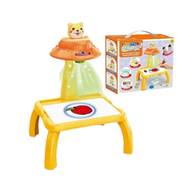 Προτζέκτορας ζωγραφικής - Γατάκι - ZF-1004L/M - 922332 - Yellow