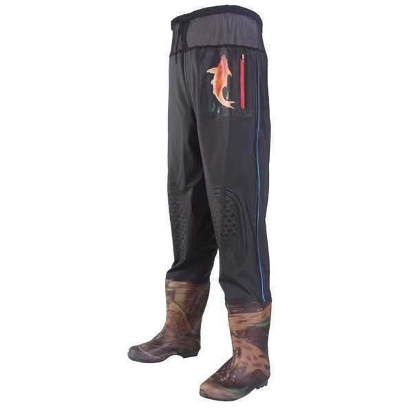 Waterproof fishing trousers with boots - No.43 - 31862