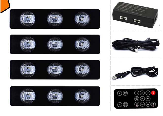 LED car cabin lighting set - 1109401 - 110299
