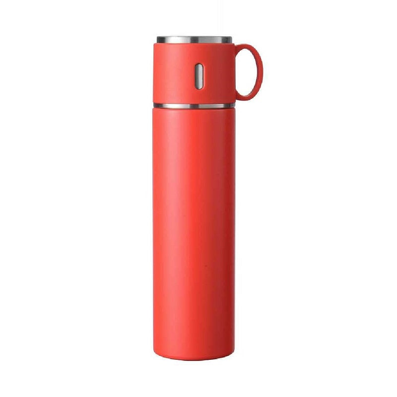 Portable thermos with mug - 500ml - 954156 - Red