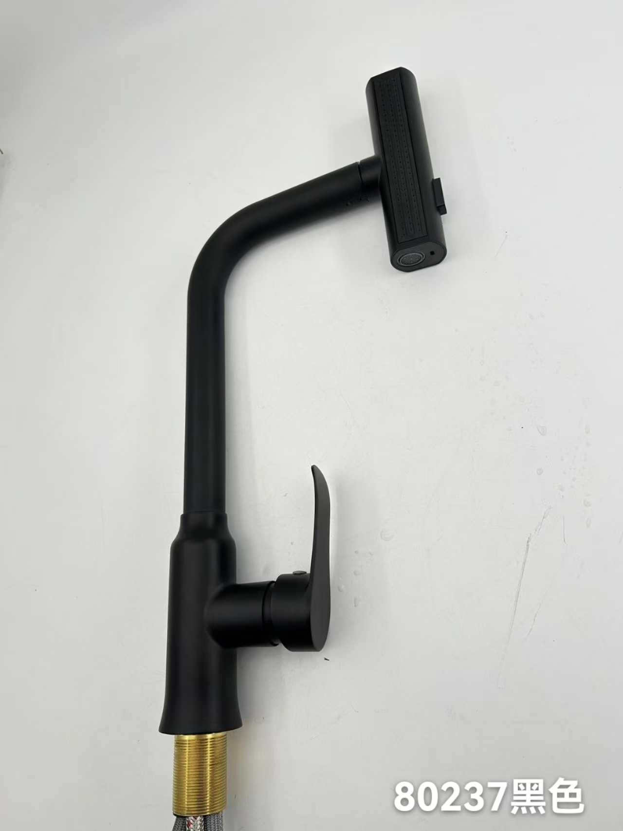 Kitchen faucet with extendable head - Black - 802370