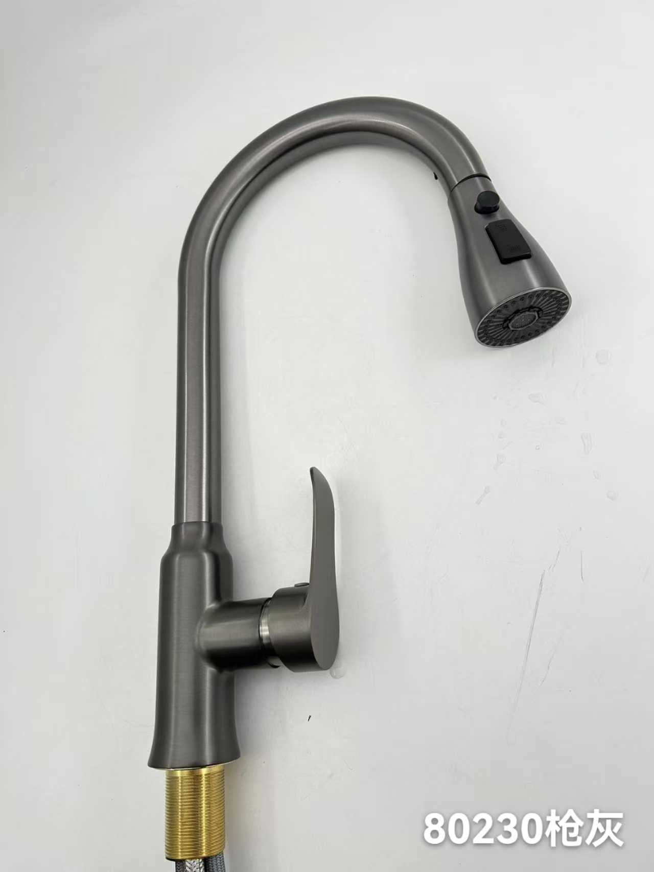 Kitchen faucet with extendable head - Grey - 802301