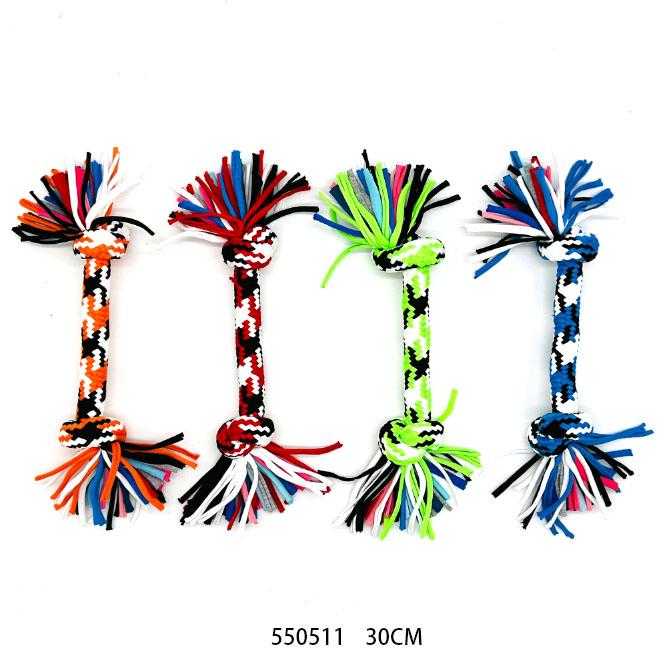 Παιχνίδι σκύλου σχοινί με κόμπους - 30cm - 12pcs - 550511