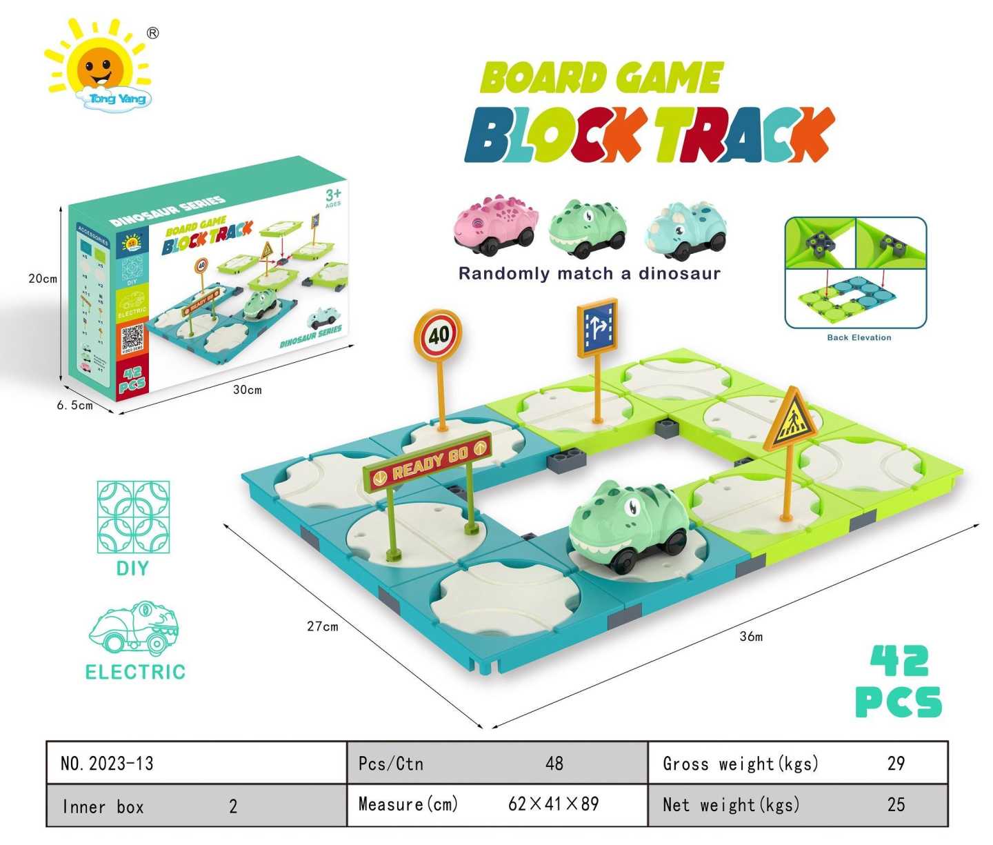 Επιτραπέζιο παιχνίδι - Block Track - 42pcs - 2023-13 - 677103 - iThinksmart.gr