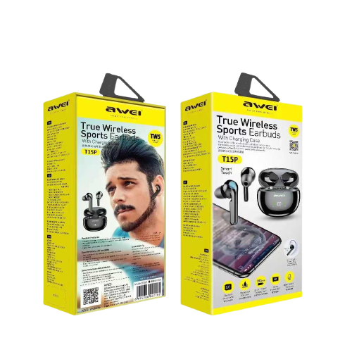 Ασύρματα ακουστικά Bluetooth με θήκη φόρτισης - T15P - Awei - 888735 - iThinksmart.gr
