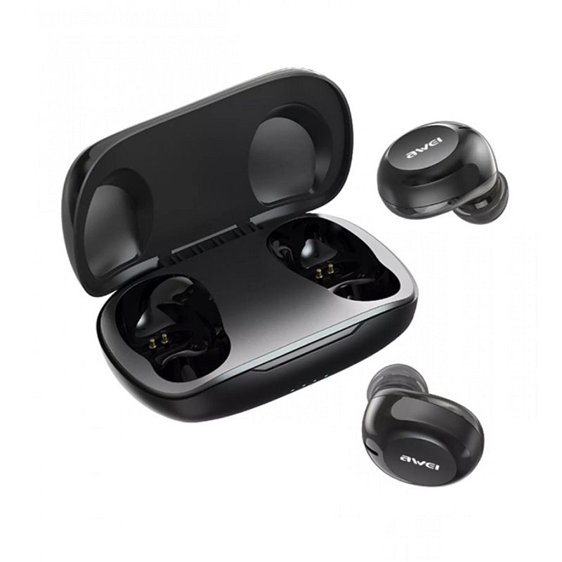 Ασύρματα ακουστικά Bluetooth με θήκη φόρτισης - T20 - AWEI - 055529 - iThinksmart.gr