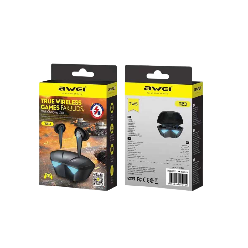 Ασύρματα ακουστικά Bluetooth με θήκη φόρτισης - T23 - Awei - 888834 - iThinksmart.gr