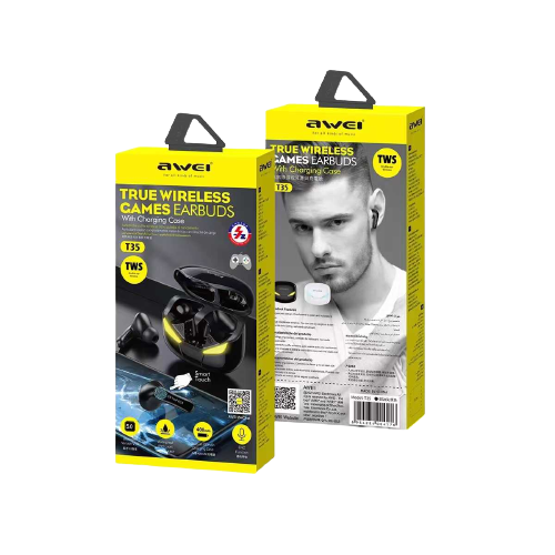 Ασύρματα ακουστικά Bluetooth με θήκη φόρτισης - T35 - Awei - 888827 - iThinksmart.gr
