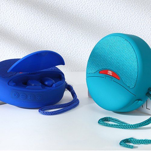 Ασύρματο ηχείο Bluetooth με ακουστικά - TG-808 - 883808 - Blue - iThinksmart.gr