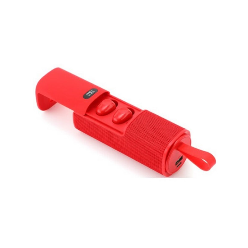 Ασύρματο ηχείο Bluetooth με σετ ακουστικών - TG807 - 883815 - Red - iThinksmart.gr