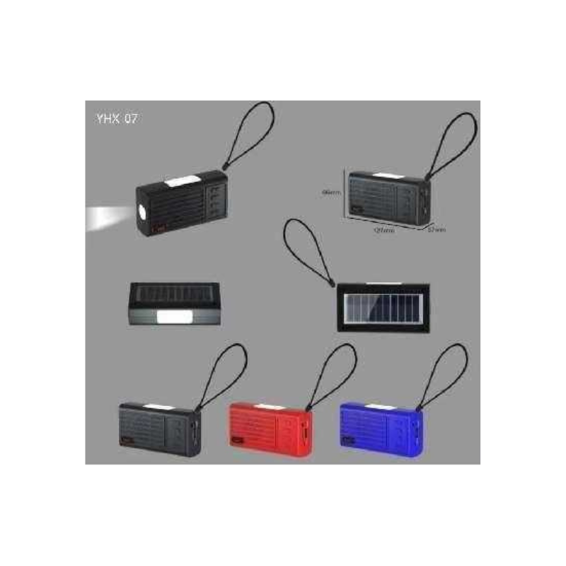 Ασύρματο ηχείο Bluetooth με ηλιακό πάνελ - YHX-07 - 040070 - Black - iThinksmart.gr
