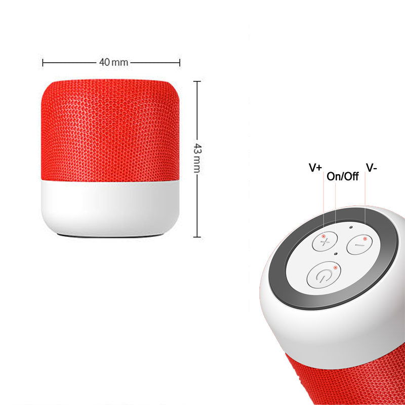 Ασύρματο ηχείο Bluetooth – Bass Speaker - M12 - 880134 - Red - iThinksmart.gr