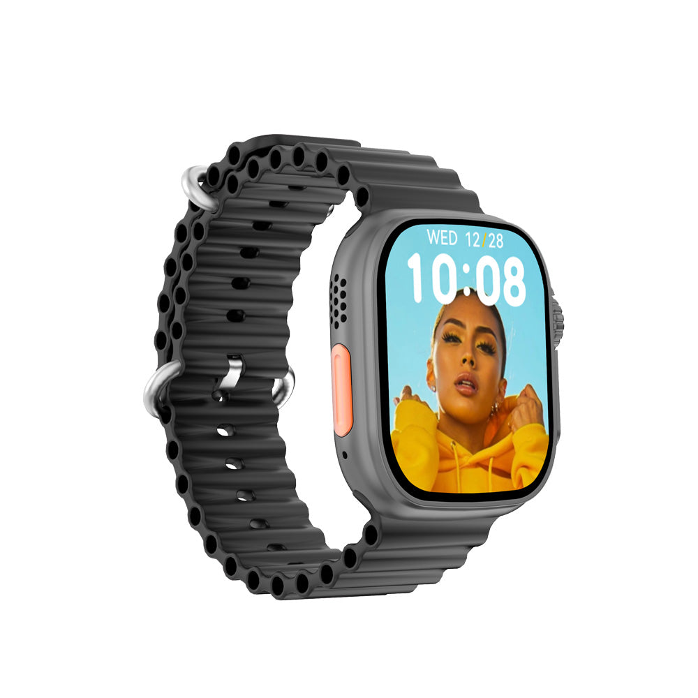 DT NO.1 DT8 Ultra+ 49mm Smartwatch Με IPS Οθόνη Παλμογράφο και Οξύμετρο και δυνατότητα κλήσεων - Μαύρο - iThinksmart.gr