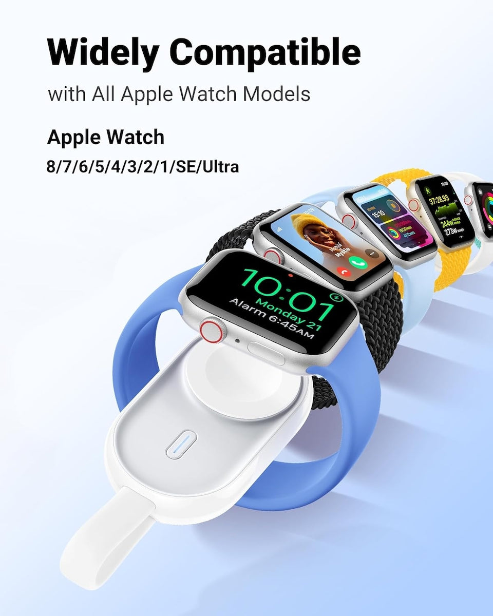 VEGER Power Bank Wireless for Apple Watch 1200mAh - Type C - White
