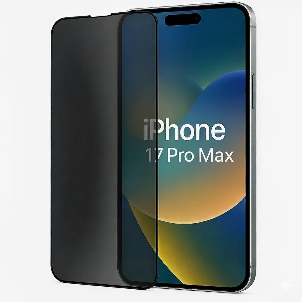 Movil iPhone 16 Pro Max Privacy Glass Screen Protector - Tinted Glass / Full Face Screen Glass