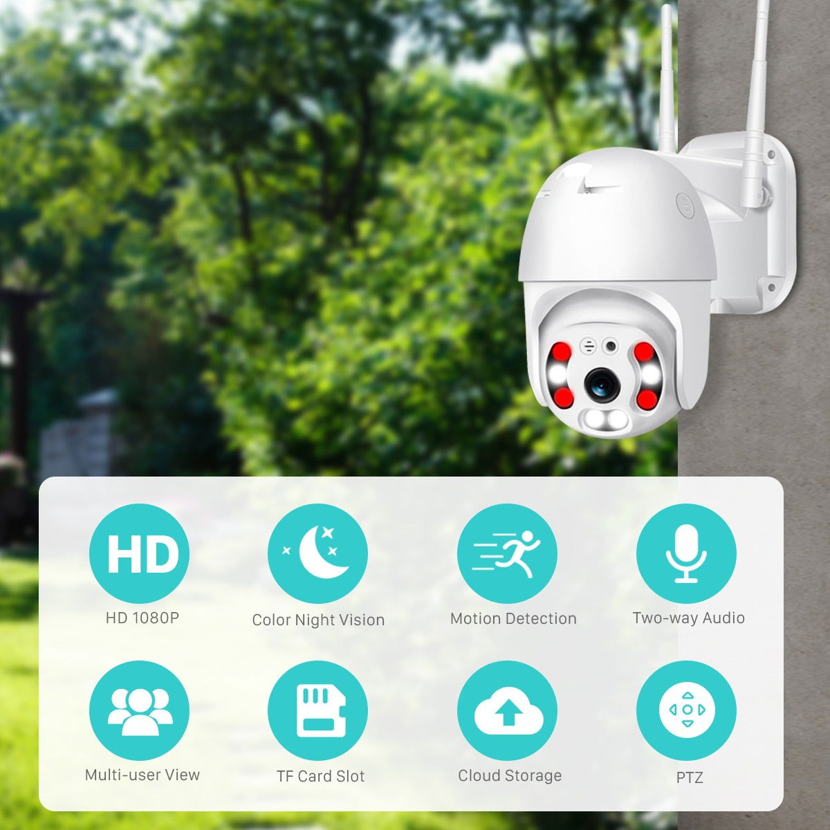 Αδιάβροχη Ρομποτική IP Wi-Fi Κάμερα HD 1080p με Φακό 3.6mm XM-3220/S RealSafe - Λευκή (Με Δώρο Τροφοδοτικό) - iThinksmart.gr