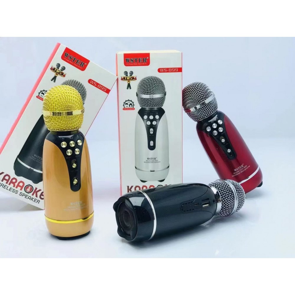Ασύρματο μικρόφωνο Karaoke - WS-899 - Weisre - 883358 - Black - iThinksmart.gr