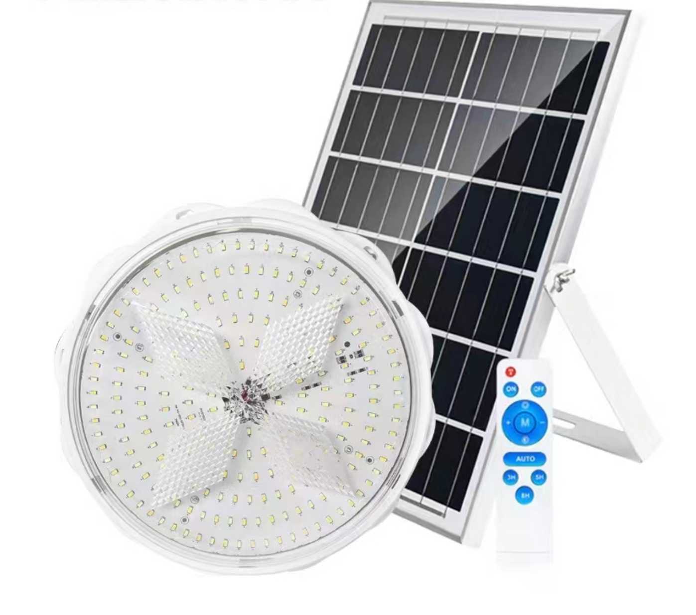 Ηλιακός προβολέας LED με πάνελ - 300W - 32cm - 433897 - iThinksmart.gr
