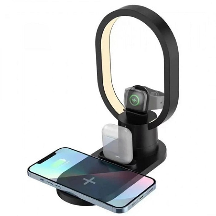 Βάση ασύρματης φόρτισης - LED - 3in1 - AY41 - 885123 - Black - iThinksmart.gr