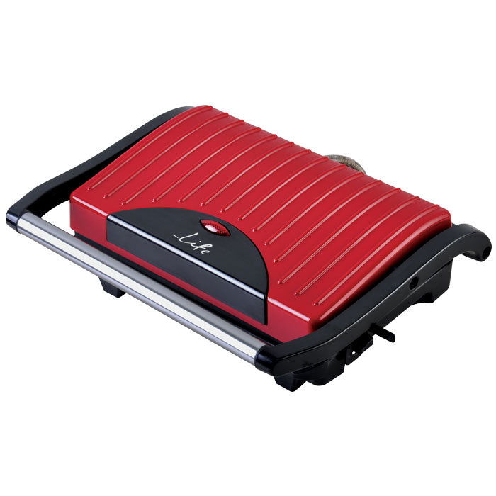 LIFE Scarlet STG-101 Τοστιέρα για 2 Τοστ 700W - Κόκκινη - iThinksmart.gr