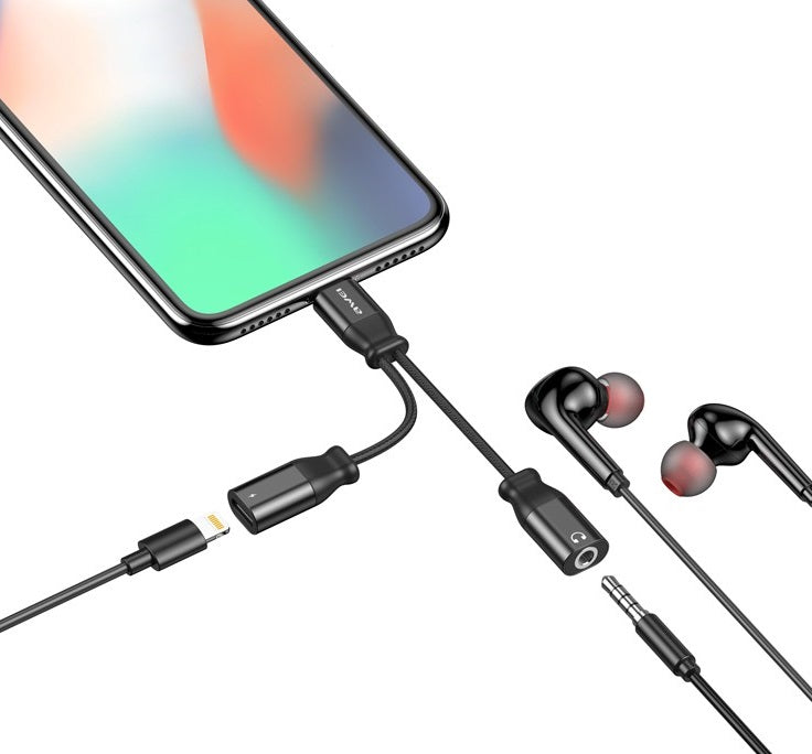 Αντάπτορας Lightning male σε Jack 3.5mm/Lightning female - CL-73 - AWEI - 888148 - iThinksmart.gr