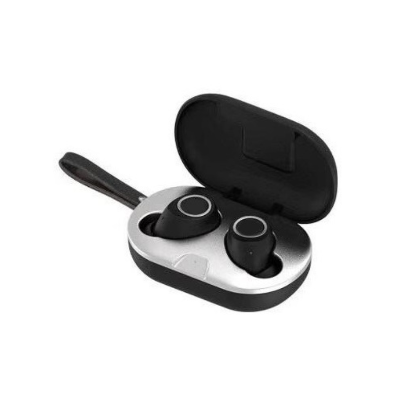 Ασύρματα ακουστικά με θήκη φόρτισης - M8 - 465584 - Black - iThinksmart.gr