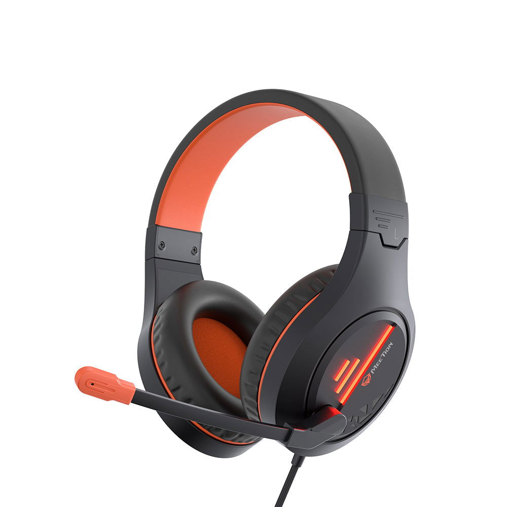 MT-HP021 Gaming Headset Black + Orange - iThinksmart.gr