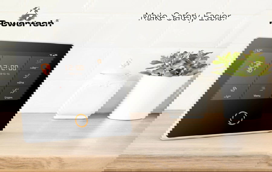 POWERTECH ασύρματο σύστημα συναγερμού PT-1125, αφής, Wi-Fi, 2G, TUYA - iThinksmart.gr