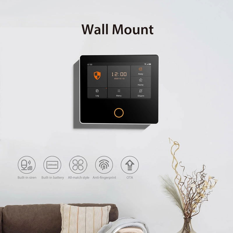 POWERTECH ασύρματο σύστημα συναγερμού PT-1125, αφής, Wi-Fi, 2G, TUYA - iThinksmart.gr