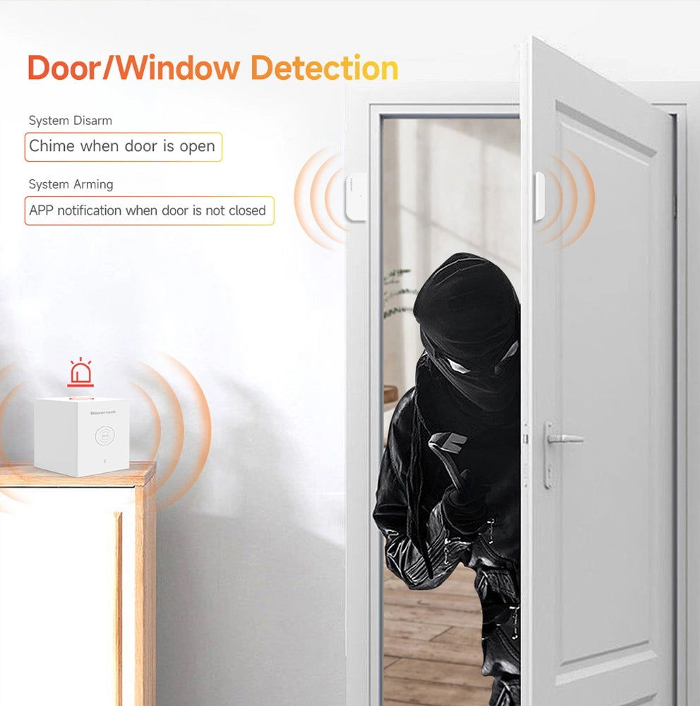 POWERTECH smart ασύρματο σύστημα συναγερμού PT-1285, RFID, WiFi, TUYA - iThinksmart.gr