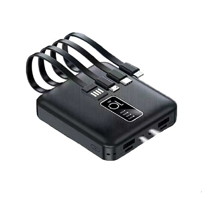 Powerbank mini - 4in1 - 10.000mah - S-341 - 884485 - Black - iThinksmart.gr