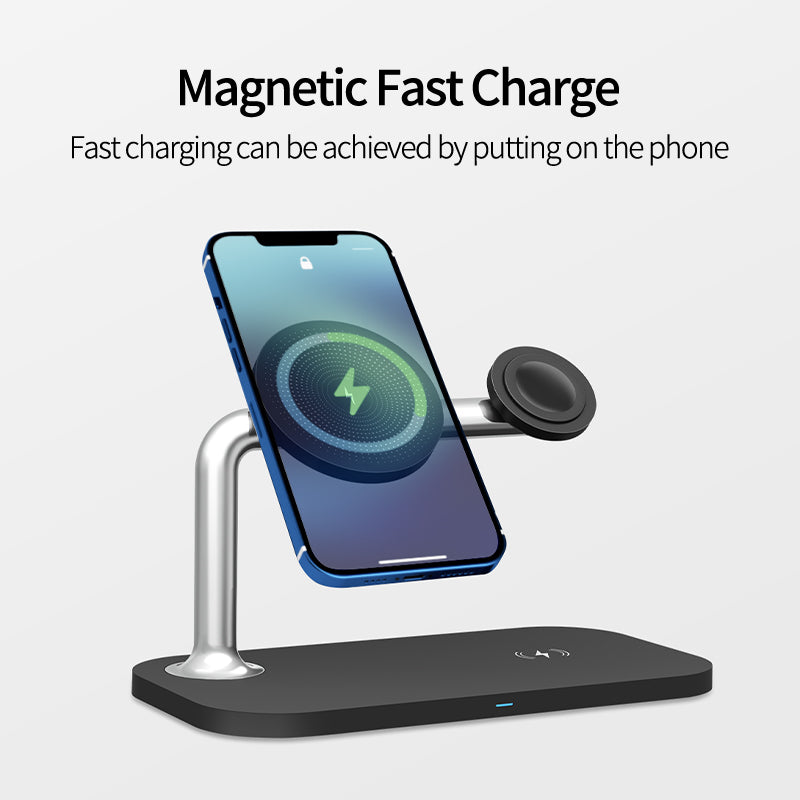 Ασύρματος Φορτιστής (Qi Pad) 15W Power Delivery / Quick Charge 3.0 Μαύρος (OJD-85) - iThinksmart.gr