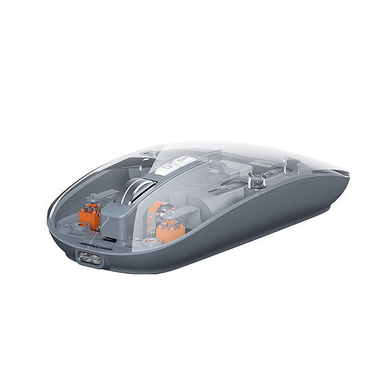 RECCI® RCS-M01 Ασύρματο Ποντίκι Space Capsule Series Multimode - Διάφανο - iThinksmart.gr