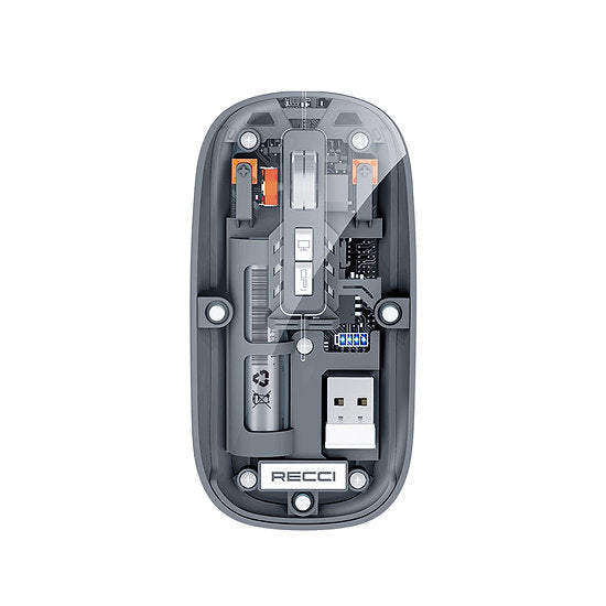 RECCI® RCS-M01 Ασύρματο Ποντίκι Space Capsule Series Multimode - Διάφανο - iThinksmart.gr