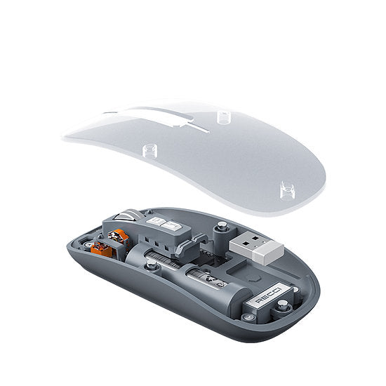 RECCI® RCS-M01 Ασύρματο Ποντίκι Space Capsule Series Multimode - Διάφανο - iThinksmart.gr