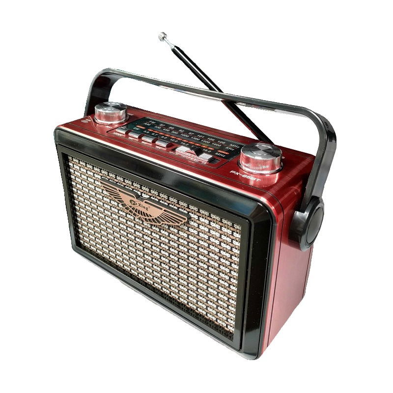 Επαναφορτιζόμενο ραδιόφωνο Retro - PX-85BT - 617194 - Red - iThinksmart.gr
