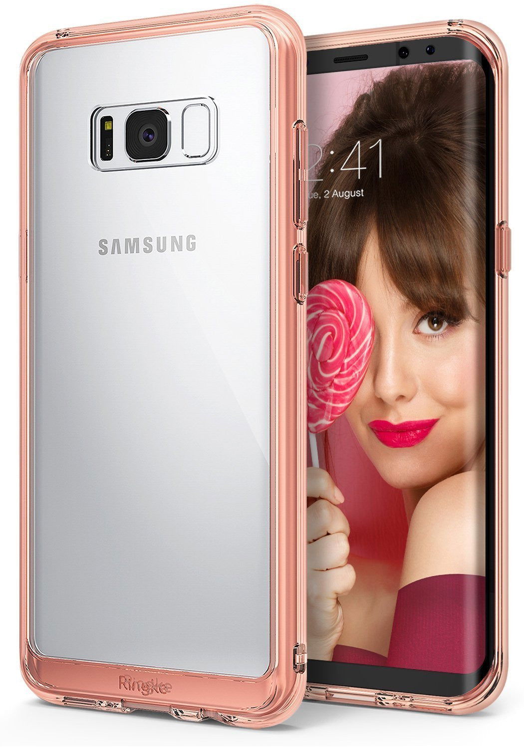 Θηκη Ringke Fusion - Samsung Galaxy S8 Plus G955 - Rose Gold - iThinksmart.gr