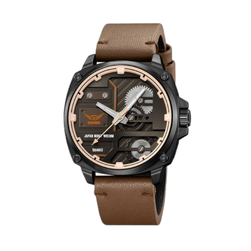 Αναλογικό ρολόι χειρός – Skmei - 2289 - Light brown - iThinksmart.gr