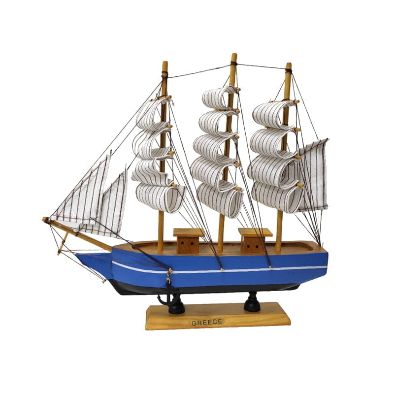 Διακοσμητικό Souvenir - Καραβάκι ιστιοφόρο - 8-10cm - 920846 - iThinksmart.gr