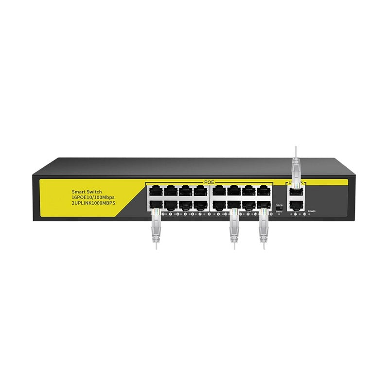 Switch καταγραφικού POE με 8 υποδοχές - 10/100Mbps - 300020 - iThinksmart.gr