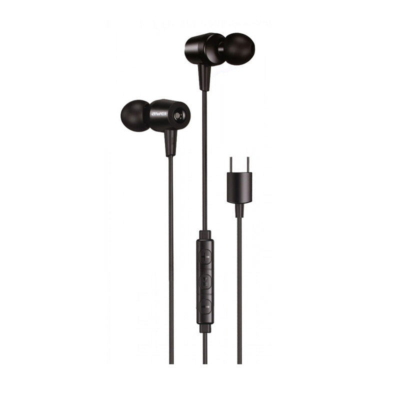 Ενσύρματα ακουστικά - TC-1 - Type-C - AWEI - 015738 - iThinksmart.gr