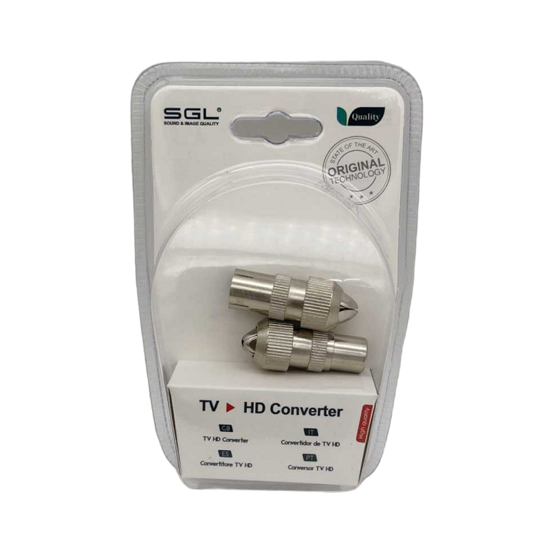Βύσμα κεραίας TV RF Coaxial - 2pcs - 1male/1female - 1325-2 - 098739 - iThinksmart.gr