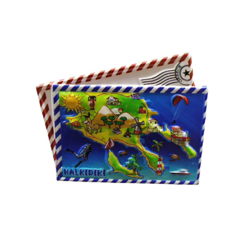 Tουριστικό μαγνητάκι Souvenir – Σετ 12pcs - Resin Magnet - Halkidiki - 678303 - iThinksmart.gr