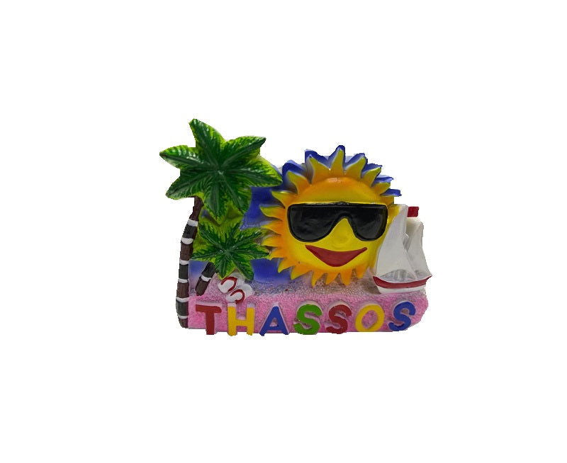 Tουριστικό μαγνητάκι Souvenir – Σετ 12pcs - Resin Magnet - Thassos - 678134 - iThinksmart.gr