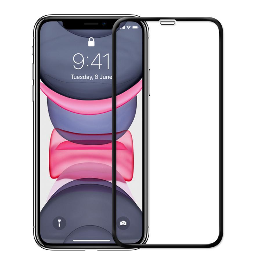 Tempered Glass - Τζαμάκι / Γυαλί Οθόνης Full Glue 5D OEM - iPhone XS Max / 11 Pro Max - Μαυρο - iThinksmart.gr