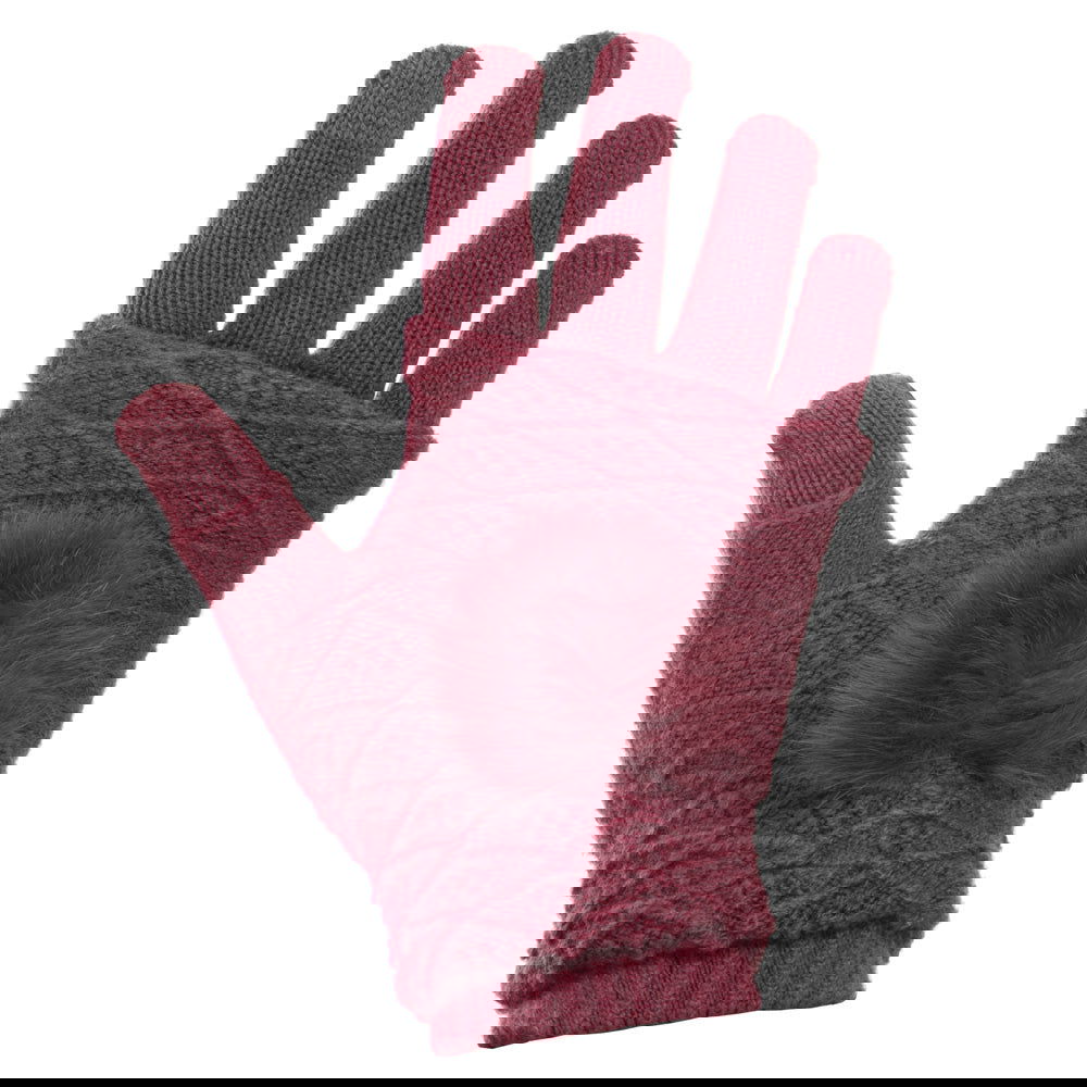 Touch Screen Gloves 2in1 - Wine Red - iThinksmart.gr